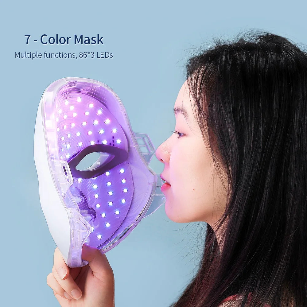 7 Color Light Therapy Face & Neck Mask - Anti-Aging Skin Rejuvenation