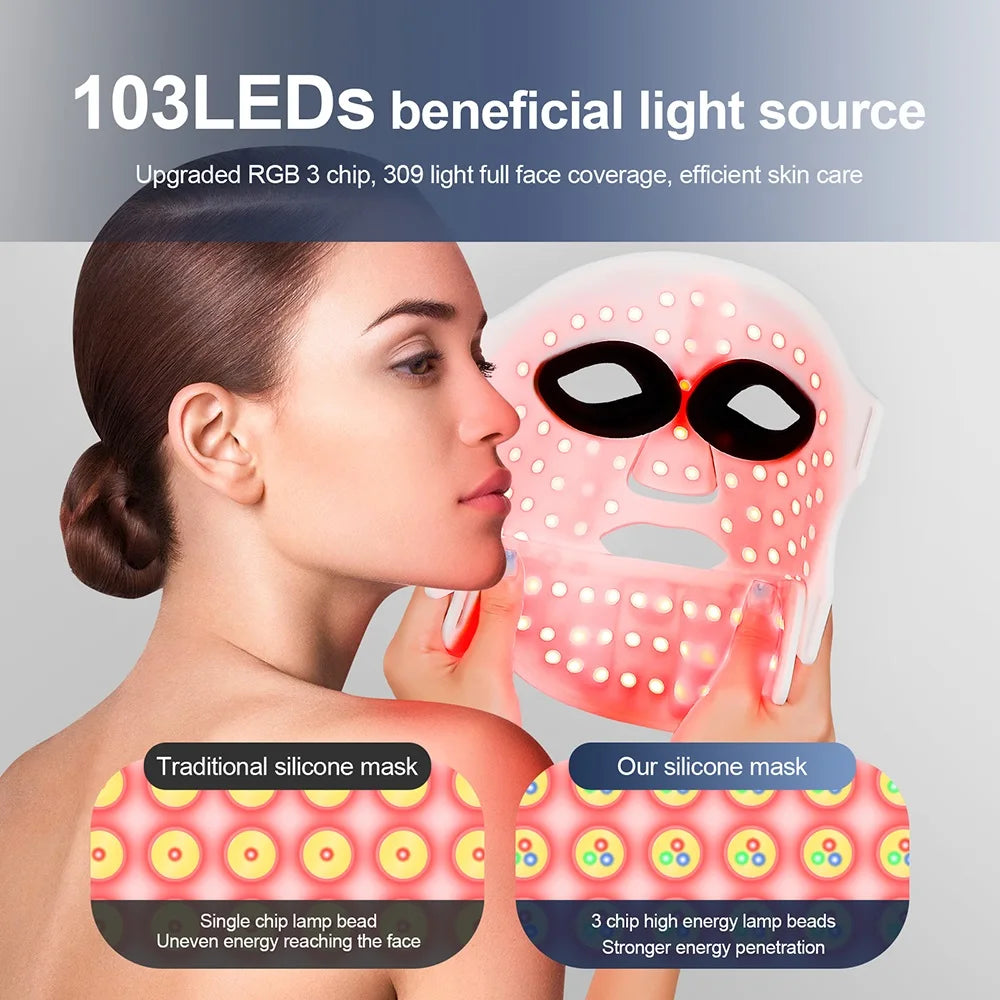 #1 Red Light Therapy Face Mask - Anti-Aging & Skin Rejuvenation