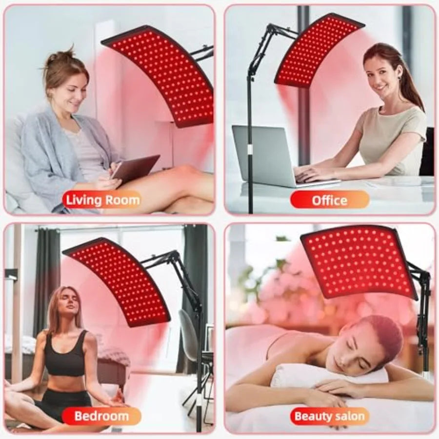 Red Light Therapy Lamp with Stand - 660nm & 850nm Full Body Device