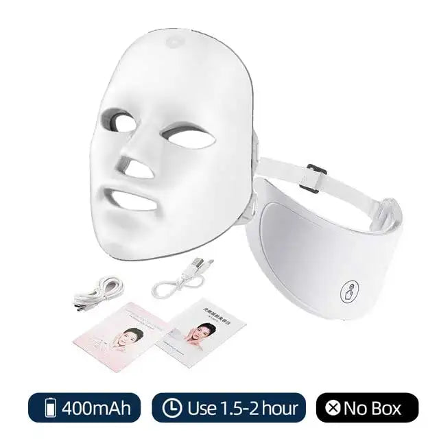 7 Color Light Therapy Face & Neck Mask - Anti-Aging Skin Rejuvenation