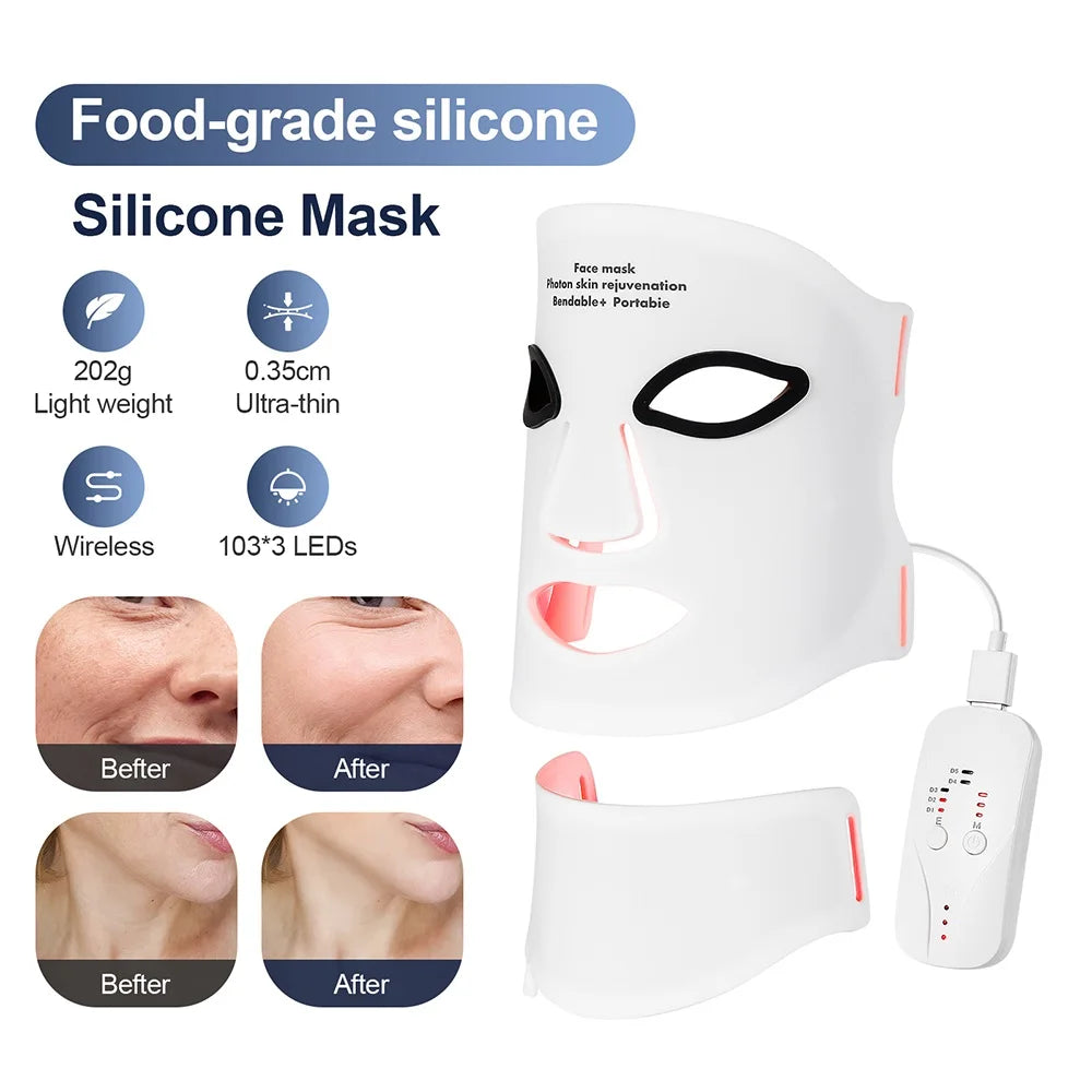 #1 Red Light Therapy Face Mask - Anti-Aging & Skin Rejuvenation