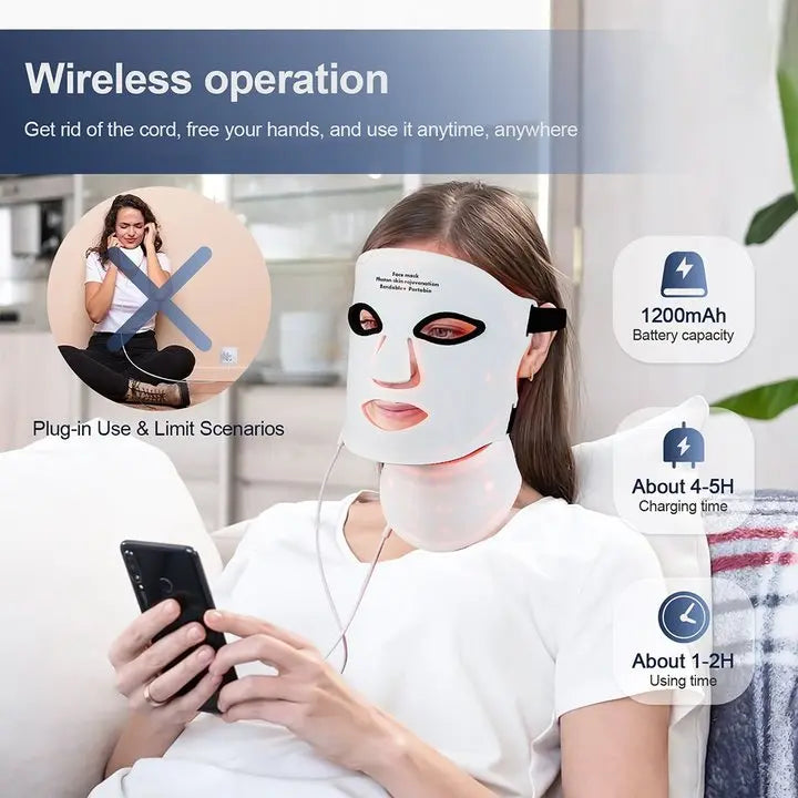 #1 Red Light Therapy Face Mask - Anti-Aging & Skin Rejuvenation